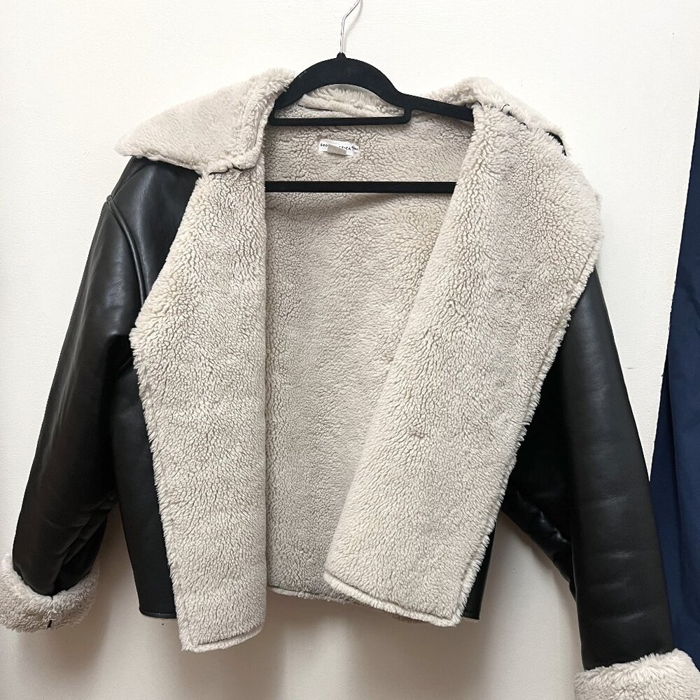 Good Americana Better Than Leather Air Force Jacket Size 1/2